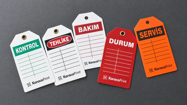 PVC plastik etiket — uygulama örneği
